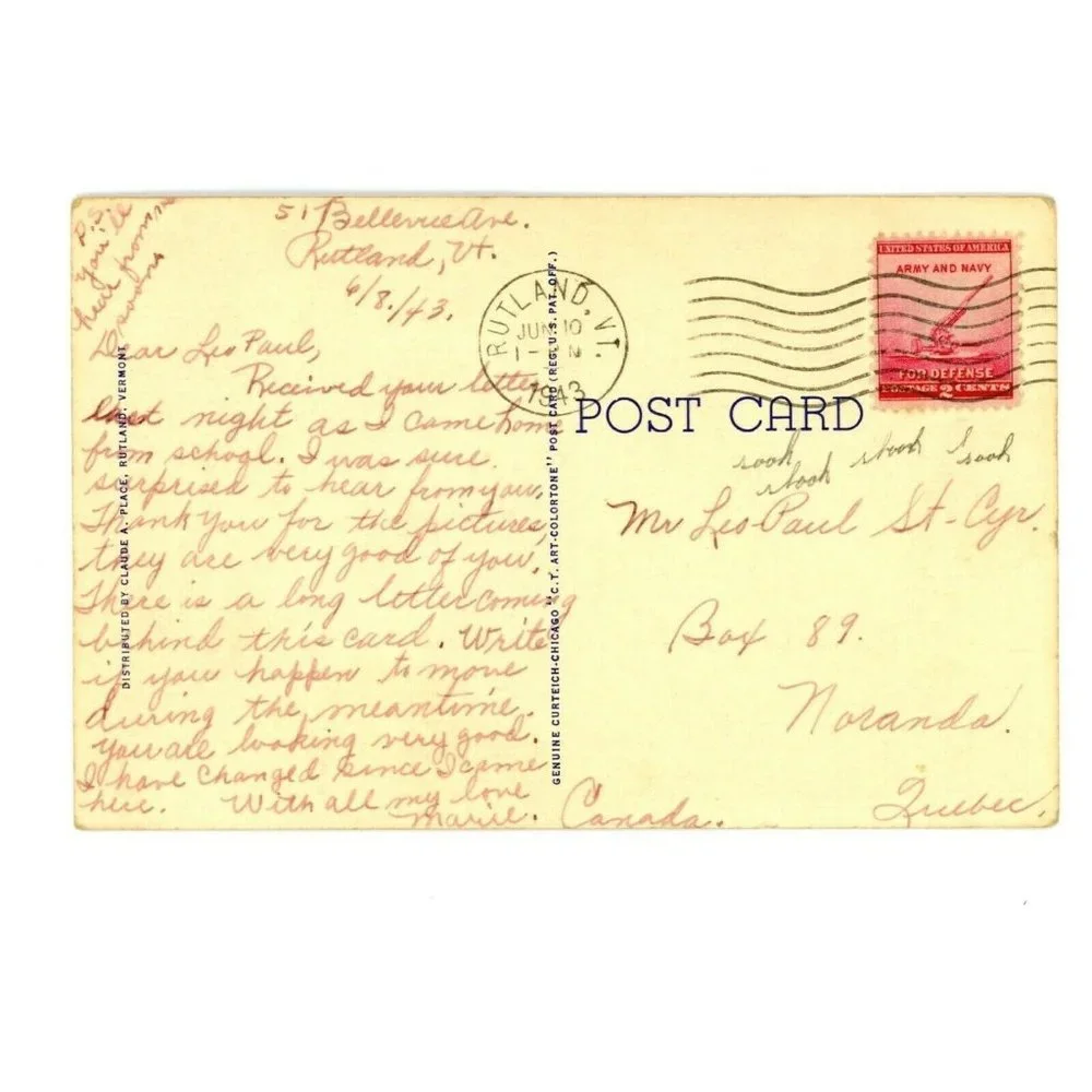 American Vintage vintage postcard